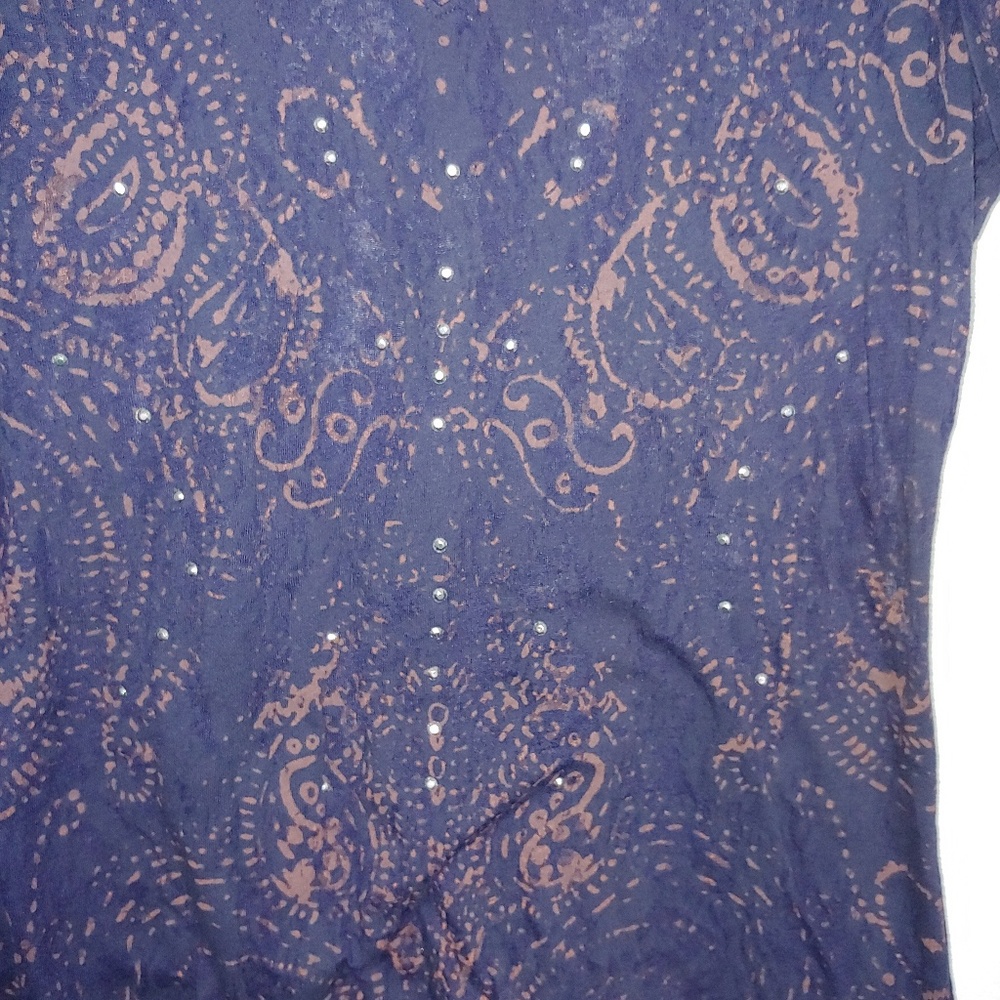 Navy XL acid wash tshirt